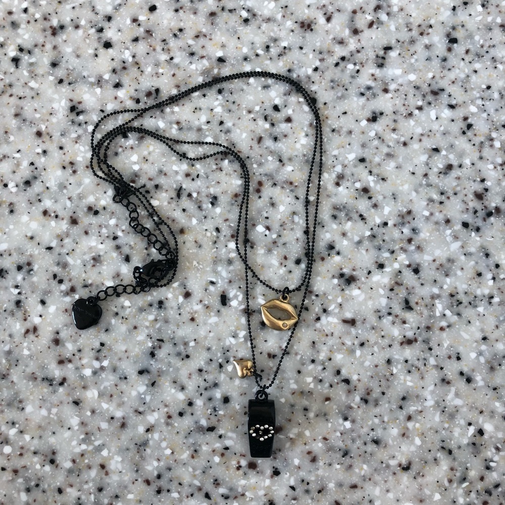 Betsey Johnson whistle necklace